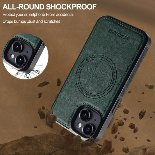 For iPhone 15 LC.IMEEKE Magsafe Phone Case(Green) - iPhone 15 Cases by LC.IMEEKE | Online Shopping UK | buy2fix