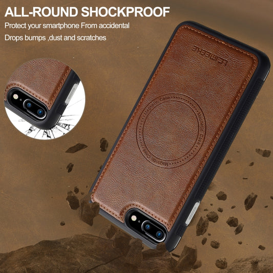 For iPhone SE 2022 / 2020 / 8 / 7 LC.IMEEKE Magsafe Phone Case(Brown) - iPhone SE 2022 / 2020 / 8 / 7 Cases by LC.IMEEKE | Online Shopping UK | buy2fix