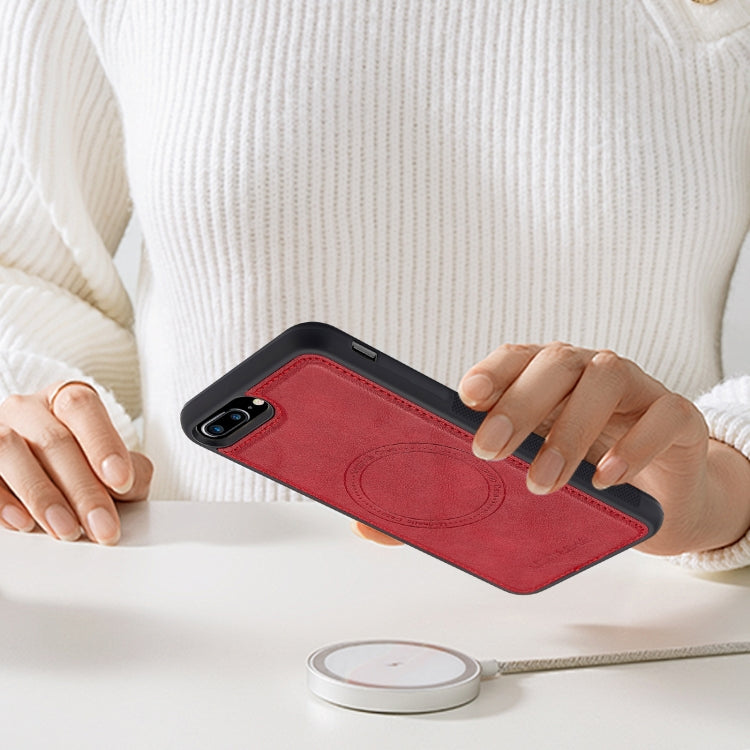 For iPhone 8 Plus / 7 Plus LC.IMEEKE Magsafe Phone Case(Red) - More iPhone Cases by LC.IMEEKE | Online Shopping UK | buy2fix