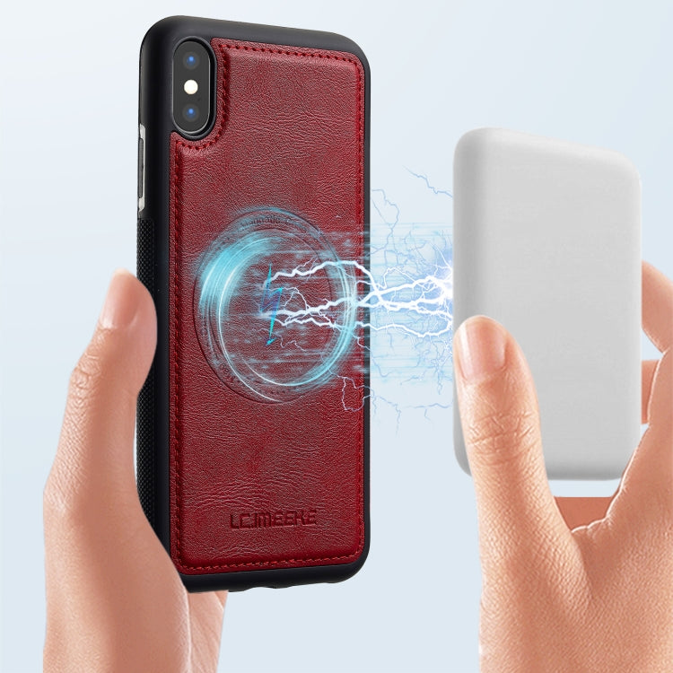 For iPhone XS / X LC.IMEEKE Magsafe Phone Case(Red) - More iPhone Cases by LC.IMEEKE | Online Shopping UK | buy2fix