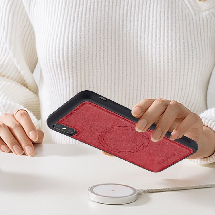 For iPhone XS / X LC.IMEEKE Magsafe Phone Case(Red) - More iPhone Cases by LC.IMEEKE | Online Shopping UK | buy2fix