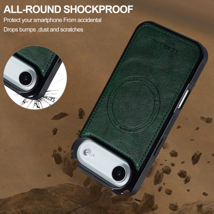 For iPhone Air LC.IMEEKE Magsafe Phone Case(Green) - iPhone Air Cases by LC.IMEEKE | Online Shopping UK | buy2fix