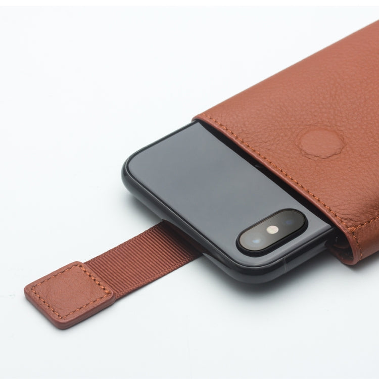 For iPhone X / XS QIALINO Nappa Texture Top-grain Leather Horizontal Flip Wallet Case with Card Slots(Brown) by QIALINO