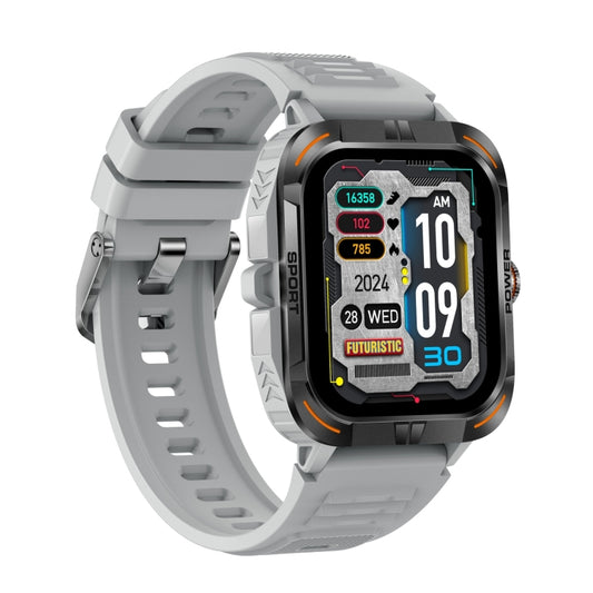 ZW69 1.97 inch AMOLED Outdoor Sports BT Call Smart Watch, Blood Oxygen / Heart Rate / Remote Photography / Sleep monitoring(Grey) by buy2fix