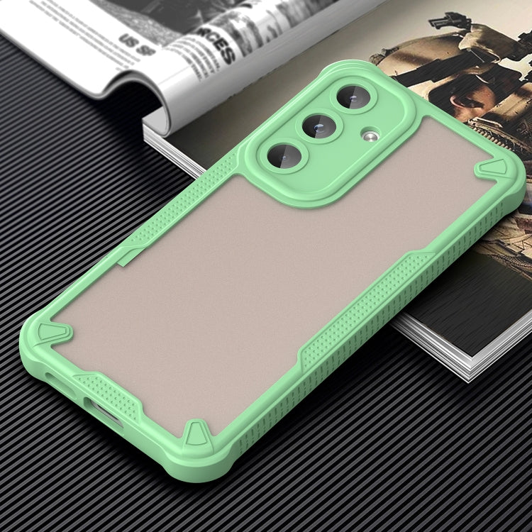 For Samsung Galaxy S25 5G Armor Glaze PC Hybrid TPU Phone Case(Green) by buy2fix
