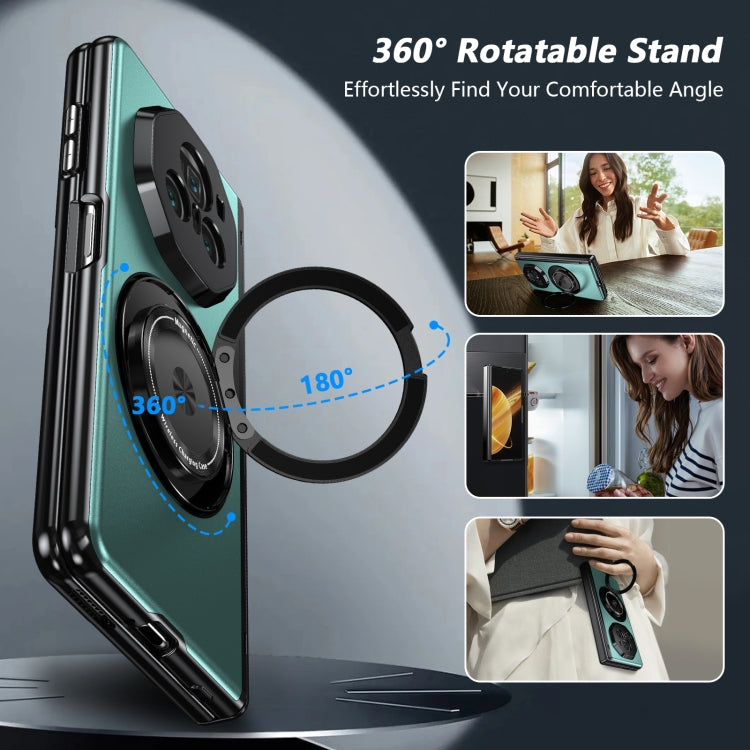 For Honor Magic V3 Gold Medal Rotating Folding Series Ring Holder Phone Case(Royal Blue) - Honor Cases by buy2fix | Online Shopping UK | buy2fix