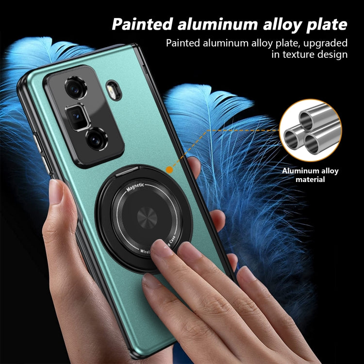 For Honor Magic Vs3 Gold Medal Rotating Folding Series Ring Holder Phone Case(Royal Blue) - Honor Cases by buy2fix | Online Shopping UK | buy2fix