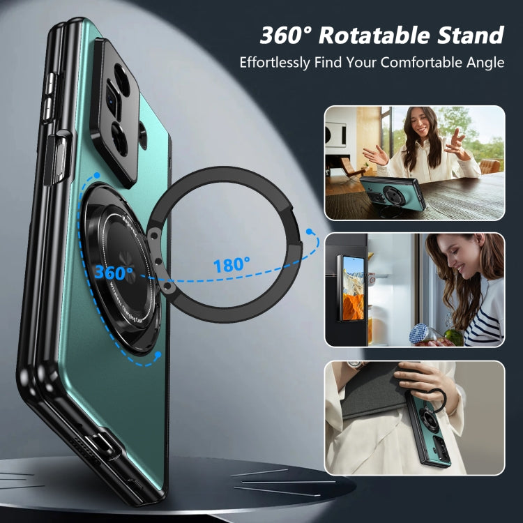 For Honor Magic Vs3 Gold Medal Rotating Folding Series Ring Holder Phone Case(Royal Blue) - Honor Cases by buy2fix | Online Shopping UK | buy2fix