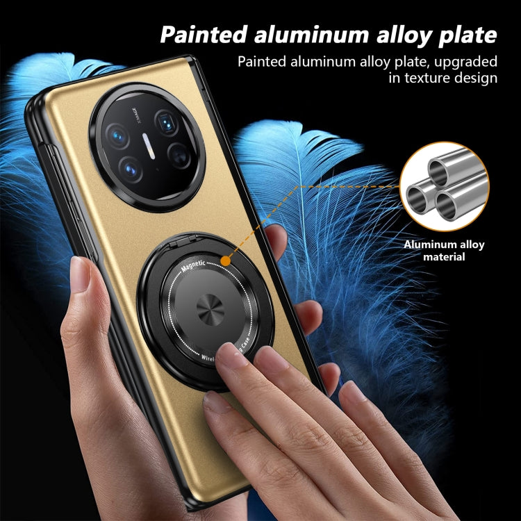 For Huawei Mate X5 Gold Medal Rotating Folding Series Ring Holder Phone Case(Gold) - Huawei Cases by buy2fix | Online Shopping UK | buy2fix