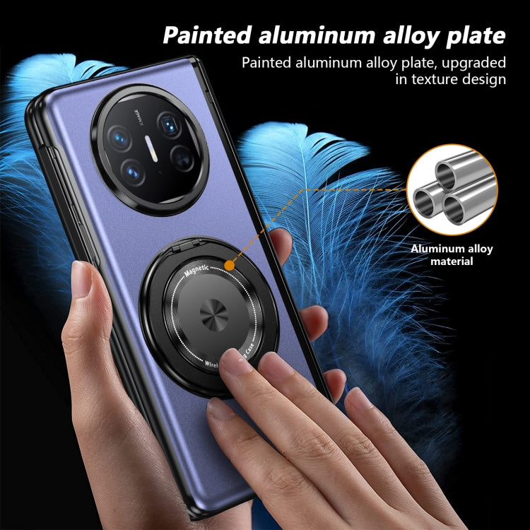 For Huawei Mate X5 Gold Medal Rotating Folding Series Ring Holder Phone Case(Blue) - Huawei Cases by buy2fix | Online Shopping UK | buy2fix