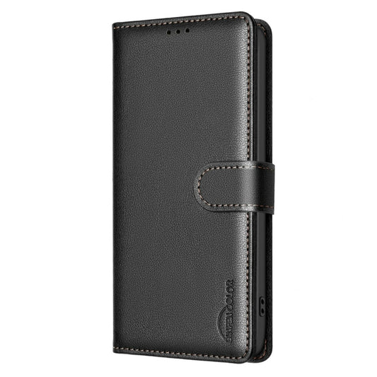 For OnePlus 13 Litchi Texture RFID Anti-theft Leather Phone Case(Black) by buy2fix