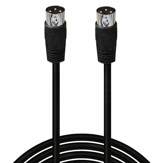 DIN Male to Male 3 Pin Signal Transmission for TV, DVD Player Adapter Cable, Length:1.5m(Black) by buy2fix