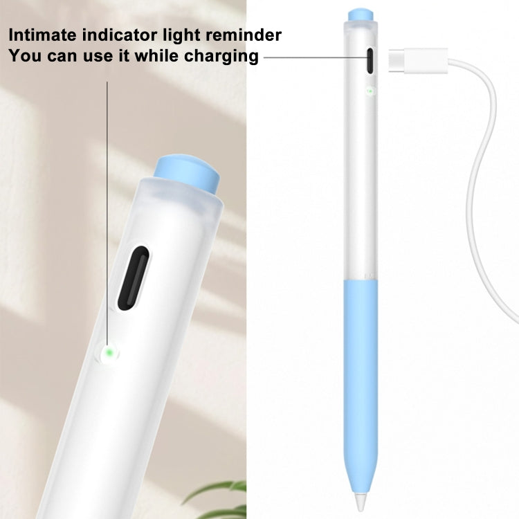 For Redmi Smart Pen 2pcs/Set Transparent Jelly Series Stylus Pen Silicone Protective Cover(Matcha Green) - Pencil Accessories by buy2fix | Online Shopping UK | buy2fix