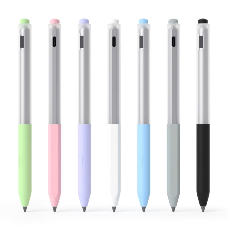 For Lenovo Gen3 Stylus Pen 2pcs/Set Jelly Series Stylus Pen Silicone Protective Cover(Matcha Green) - Pencil Accessories by buy2fix | Online Shopping UK | buy2fix