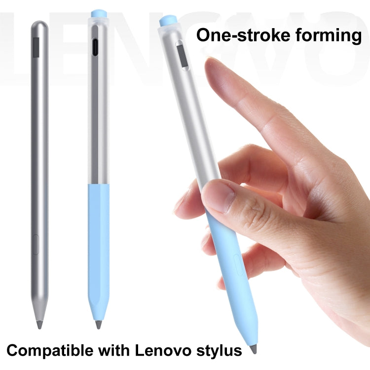 For Lenovo Gen3 Stylus Pen 2pcs/Set Jelly Series Stylus Pen Silicone Protective Cover(Matcha Green) - Pencil Accessories by buy2fix | Online Shopping UK | buy2fix