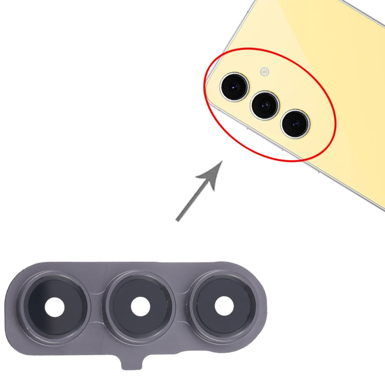 For Samsung Galaxy S24 FE SM-S721B 10pcs Rear Camera Lens Cover(Black) - by buy2fix | Online Shopping UK | buy2fix
