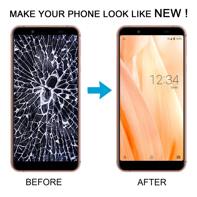 For Sharp Aquos Sense3 basie Original LCD Screen With Digitizer Full Assembly - For Sharp by buy2fix | Online Shopping UK | buy2fix