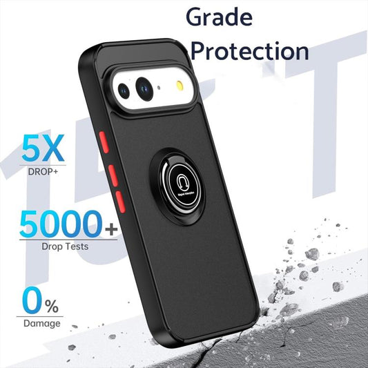 For Google Pixel 10 / 10 Pro Q Shadow 1 Series TPU + PC Phone Case with Ring(Green) - Google Cases by buy2fix | Online Shopping UK | buy2fix