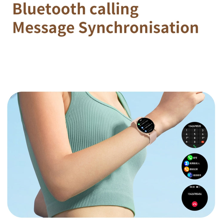 CY19 1.32 inch AMOLED Screen Silicone Strap Smart Watch, Blood Oxygen/Blood Pressure/Heart Rate(Starlight) by buy2fix