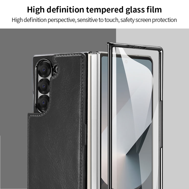 For Samsung Galaxy Z Fold6 VIETAO Integrated RFID MagSafe Detachable PU Phone Case(Green) - Galaxy Z Fold6 5G Cases by VIETAO | Online Shopping UK | buy2fix
