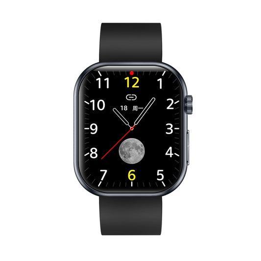 ET587 1.95 inch AMOLED Screen Smart Watch, ECG Electrocardiogram/Blood Sugar Monitoring(Black) by buy2fix