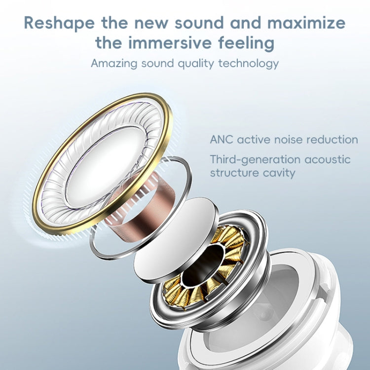 REMAX CozyPods W7N Pro ANC+ENC Dual Noise Reduction Bluetooth 5.4 Earphones(Black) - Bluetooth Earphone by REMAX | Online Shopping UK | buy2fix