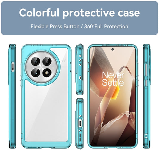 For OnePlus 13 Colorful Series Acrylic Hybrid TPU Phone Case(Transparent Blue) by buy2fix