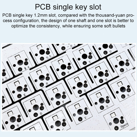 AULA F99 99 Keys Wired/2.4G/Bluetooth Three Model Customized RGB Mechanical Keyboard(Starfall Clouds) by AULA