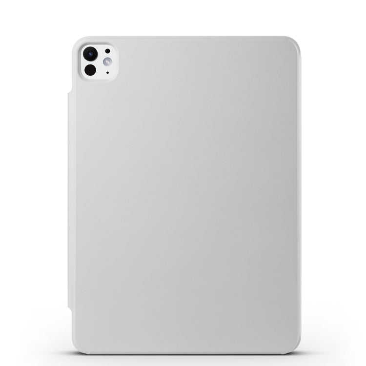For iPad Pro 11 2024 Fixed Buckle Magnetic Deformation Leather Tablet Case(Grey) - iPad Pro 11 2024 Cases by buy2fix | Online Shopping UK | buy2fix