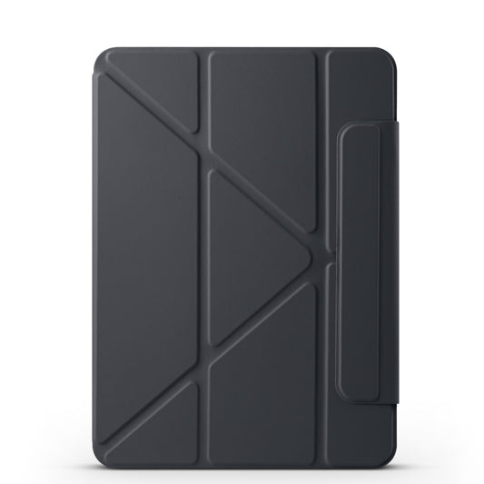 For iPad Pro 13 2024 Fixed Buckle Magnetic Deformation Leather Tablet Case(Black) - iPad Pro 13 2024 Cases by buy2fix | Online Shopping UK | buy2fix