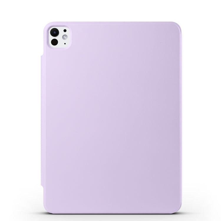 For iPad Pro 11 2022 / 2021 / 2020 Fixed Buckle Magnetic Deformation Leather Tablet Case(Purple) - iPad Pro 11 (2022/2021) Cases by buy2fix | Online Shopping UK | buy2fix
