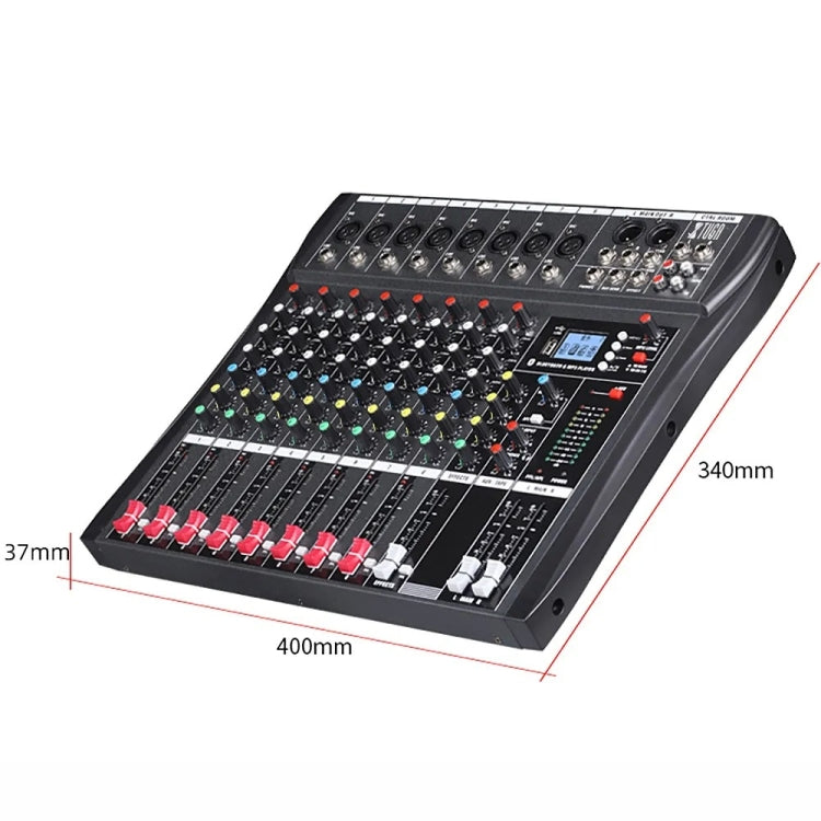 XTUGA CT80X 8-Channels Audio Mixer DJ Mixing Console with 48V Power Supply(AU Plug) by XTUGA