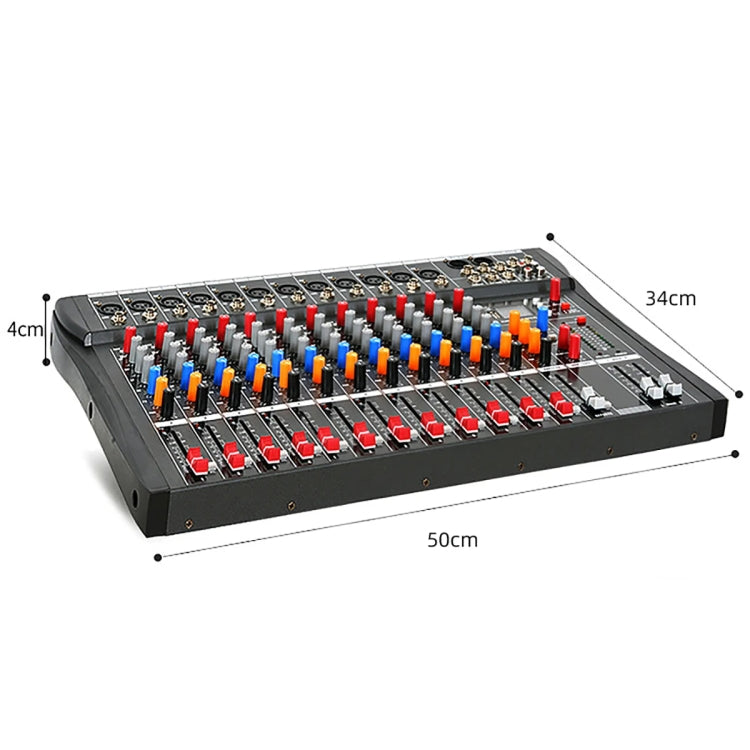 XTUGA CT120X 12-Channels Audio Mixer DJ Mixing Console with 48V Power Supply(AU Plug) by XTUGA
