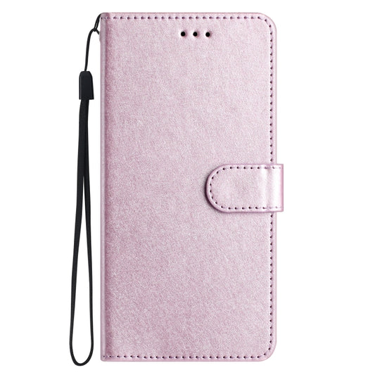 For OnePlus 13 Silk Texture Horizontal Flip Leather Phone Case(Rose Pink) by buy2fix