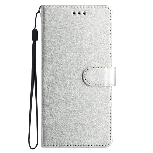 For OnePlus 13 Silk Texture Horizontal Flip Leather Phone Case(Silver) by buy2fix
