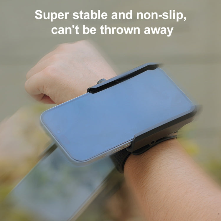 Elastic Wristband Hands Free Phone Clamp Holder, Wristband Length:24cm + 38cm(Black) - Hand-Sticking Bracket by buy2fix | Online Shopping UK | buy2fix