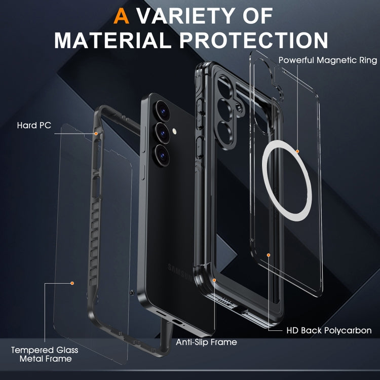 For Samsung Galaxy S25 Ultra 5G RedPepper Tempered Glass MagSafe Phone Case(Sky Blue) by RedPepper