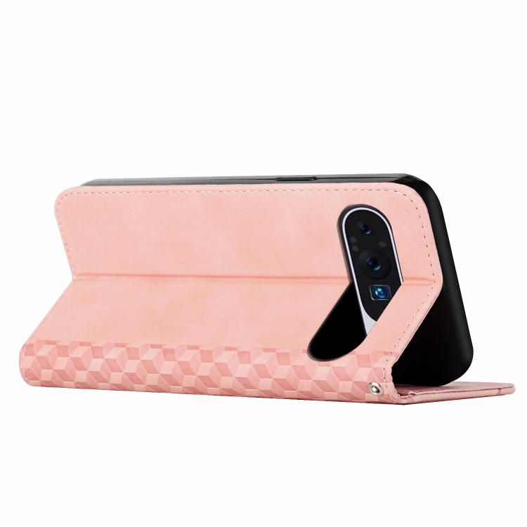 For Google Pixel 10 Pro XL Diamond Splicing Skin Feel Magnetic Leather Phone Case(Rose Gold) - Google Cases by buy2fix | Online Shopping UK | buy2fix