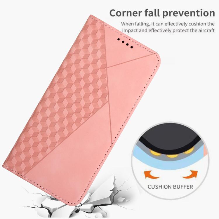 For Google Pixel 10 Pro XL Diamond Splicing Skin Feel Magnetic Leather Phone Case(Rose Gold) - Google Cases by buy2fix | Online Shopping UK | buy2fix
