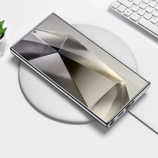 For Samsung Galaxy S24 Ultra 5G GKK Integrated Electroplating Leather Z-Shape MagSafe Phone Case(Mountain Gray) - Galaxy S24 Ultra 5G Cases by GKK | Online Shopping UK | buy2fix