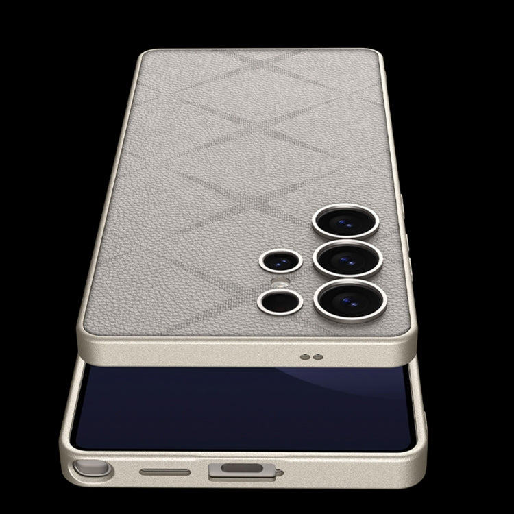 For Samsung Galaxy S25 Ultra 5G GKK Asterism Metal Paint Skin Feel Leather Full Coverage Phone Case(Black) - Galaxy S25 Ultra 5G Cases by GKK | Online Shopping UK | buy2fix