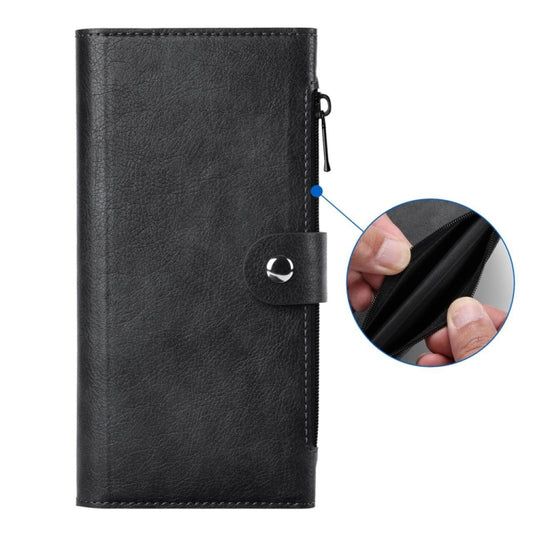 For iPhone 16 Plus ViLi GVS-C Series MagSafe Magnetic RFID Leather Flip Phone Case(Black) by ViLi