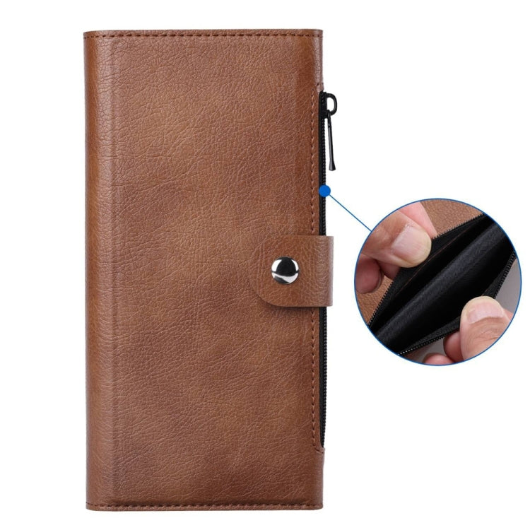 For iPhone 14 Pro Max ViLi GVS-C Series MagSafe Magnetic RFID Leather Flip Phone Case(Brown) - iPhone 14 Pro Max Cases by ViLi | Online Shopping UK | buy2fix