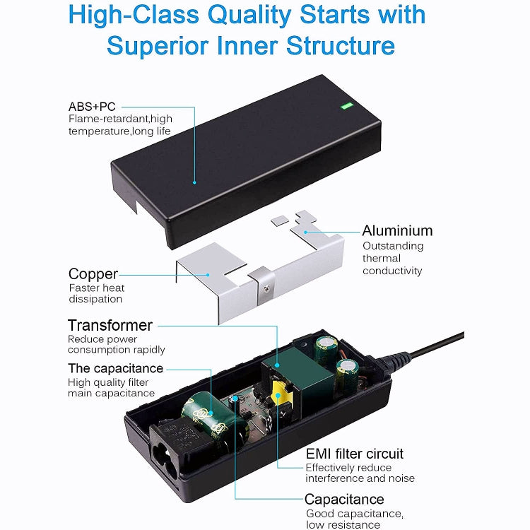 19.5V 12.3A 240W Laptop Notebook Power Adapter For 5.5 x 2.5, Plug:AU Plug - Universal Power Adapter by buy2fix | Online Shopping UK | buy2fix
