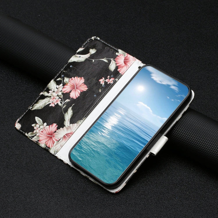 For Samsung Galaxy S25 Ultra 5G Colored Drawing Marble Pattern Leather Phone Case(Azalea) by buy2fix