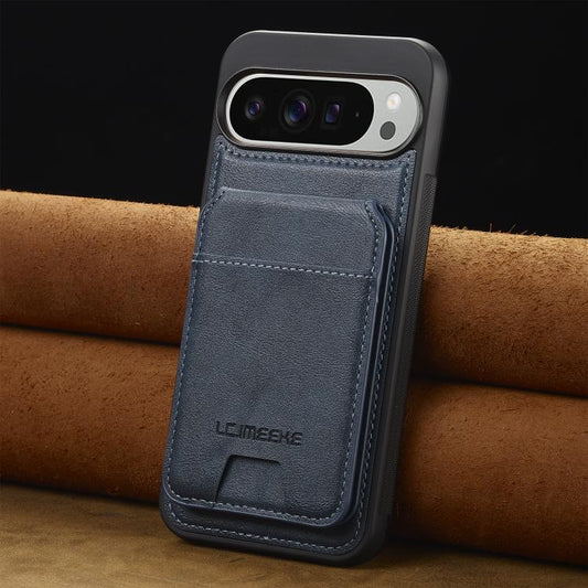 For Google Pixel 10 Pro XL LC.IMEEKE L3 Series Detachable RFID Card Bag Magsafe Phone Case(Blue) - Google Cases by LC.IMEEKE | Online Shopping UK | buy2fix
