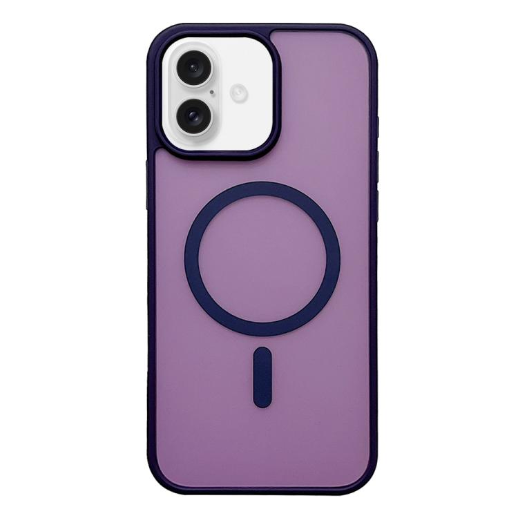 For iPhone 17 Frosted Skin Feel MagSafe Phone Case(Dark Purple) - iPhone 17 Cases by buy2fix | Online Shopping UK | buy2fix