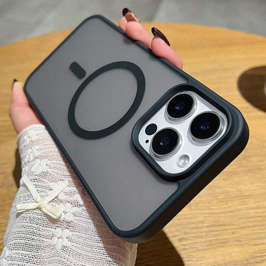 For iPhone 17 Frosted Skin Feel MagSafe Phone Case(Black) - iPhone 17 Cases by buy2fix | Online Shopping UK | buy2fix