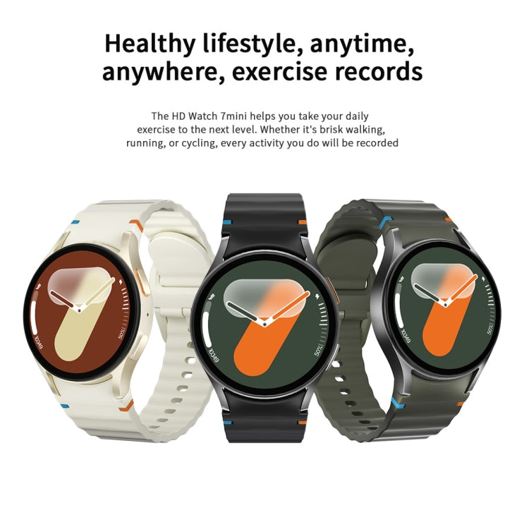 HD Watch7 mini 1.3 inch AMOLED Screen Smart Watch Supports Heart Rate Monitoring/Blood Oxygen Monitoring(Green) - Smart Watches by buy2fix | Online Shopping UK | buy2fix