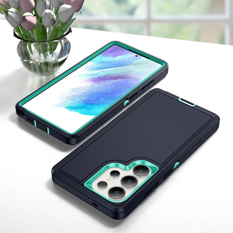 For Samsung Galaxy S25 Ultra 5G Life Waterproof Rugged Phone Case(Dark Blue + Light Blue) by buy2fix